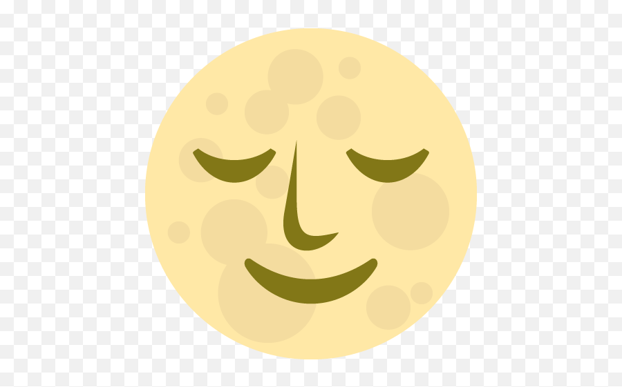 Full Moon With Face Emoji For Facebook Email Sms - Full Moon,Full Moon Emoji