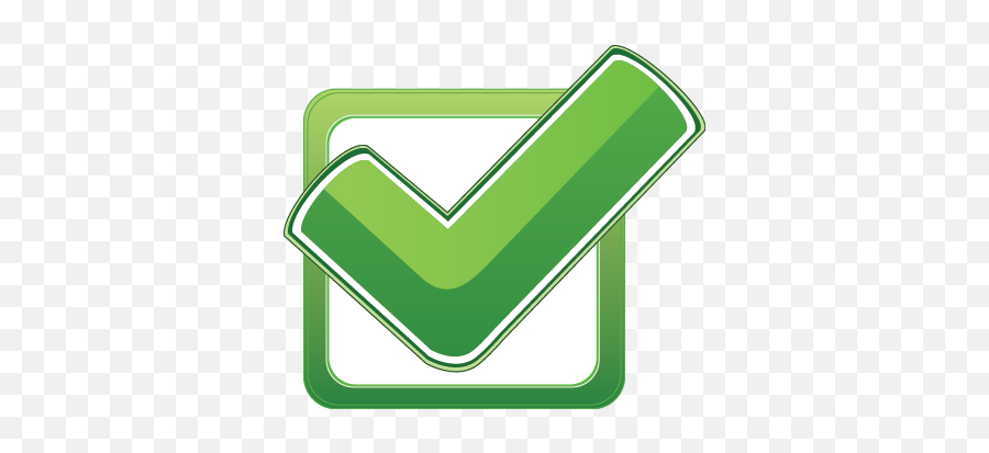 Mark Checkbox Transparent Png Clipart - Green Check Mark Box Png Emoji,Empty Ballot Box Emoji