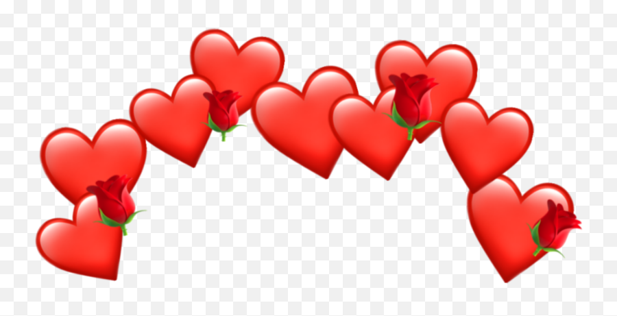 Download Hd Crown Heart Tumblr Emoji Red Aesthetic Emoji - Kermit The Frog Aesthetic,Red Heart Emoji Png