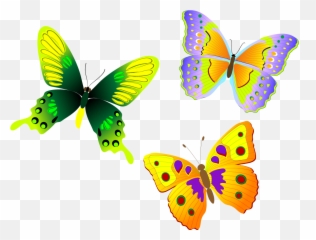 Png Official Psds Share - Butterfly Vector Free Clipart Colorful Butterfly Vector Emoji,Butterfly Emoticon
