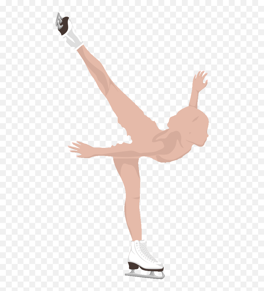 Ice Skate Png - Spin Drawing Girl Ice Skating Figure Skate Ice Skating Emoji,Ice Skate Emoji