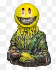 Funko Exclusive Mona Lisa Grin Editions by Ron English Pop - Gold Emoji
