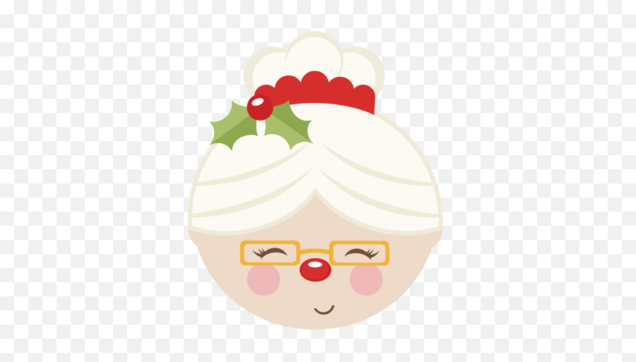 Mrs Claus Mkc Pazzles Christmas Svg Christmas Labels - Mrs Claus Head Clipart Emoji,Santa Claus Emoticons