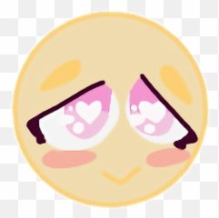 Shy Emoji Blush - Circle