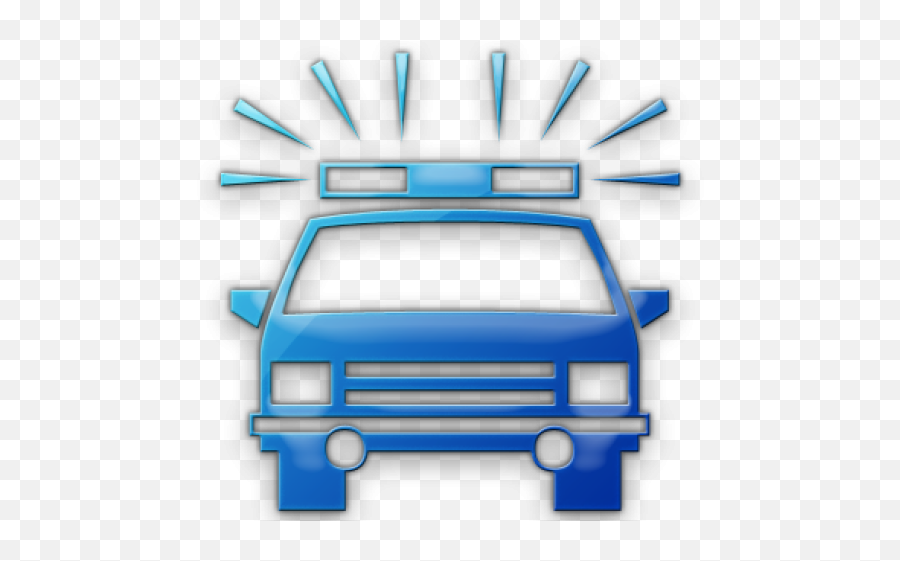 Cop Clipart Police Siren - Police Car Icon Png Transparent Ambulance Emoji,Ambulance Man Emoji