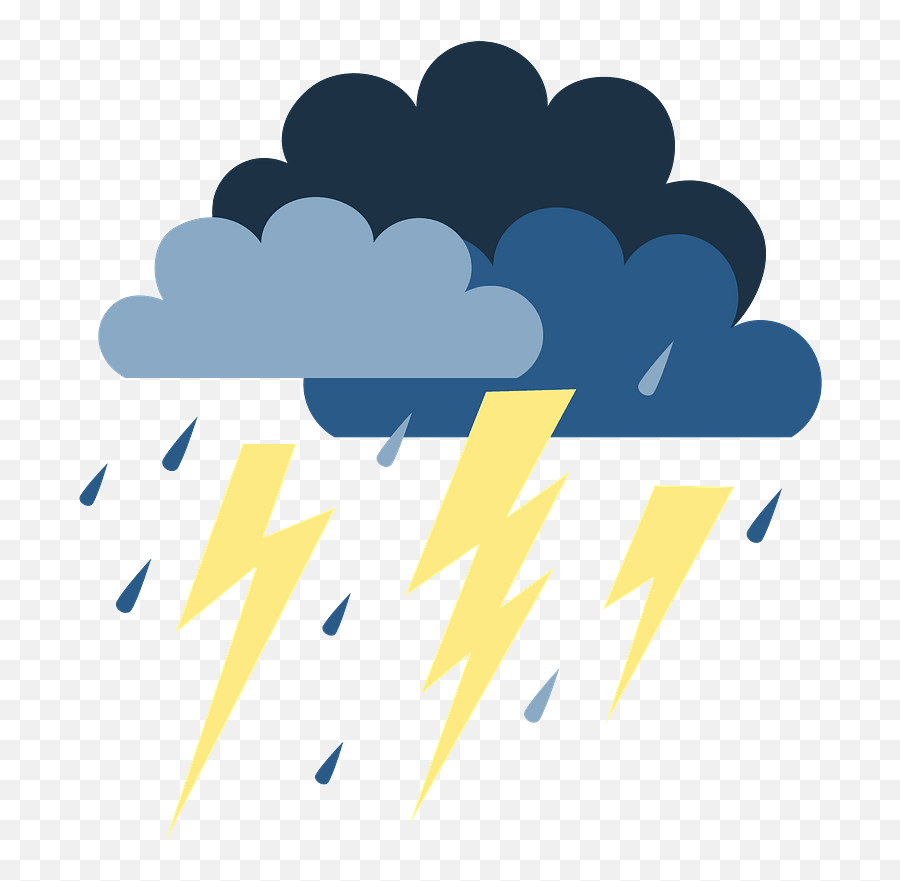 Lightning Clipart - Lightning Clipart Emoji,Thunder Emoji