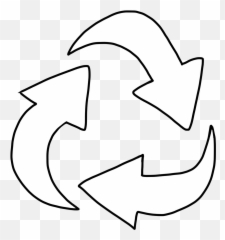 Free Recycling Symbol Printable - Recycle Logo With Black Background Emoji,Recycle Emoji