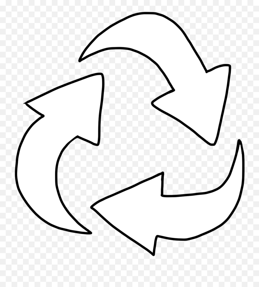 Free Recycling Symbol Printable - Recycle Logo With Black Background Emoji,Recycle Emoji