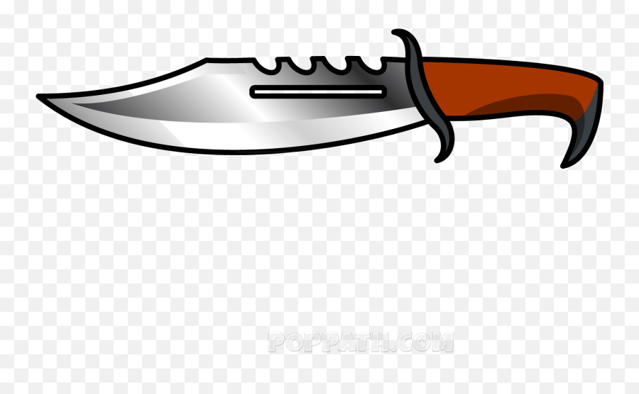 How To Draw A Knife - Bowie Knife Emoji,Knife Emoji Transparent