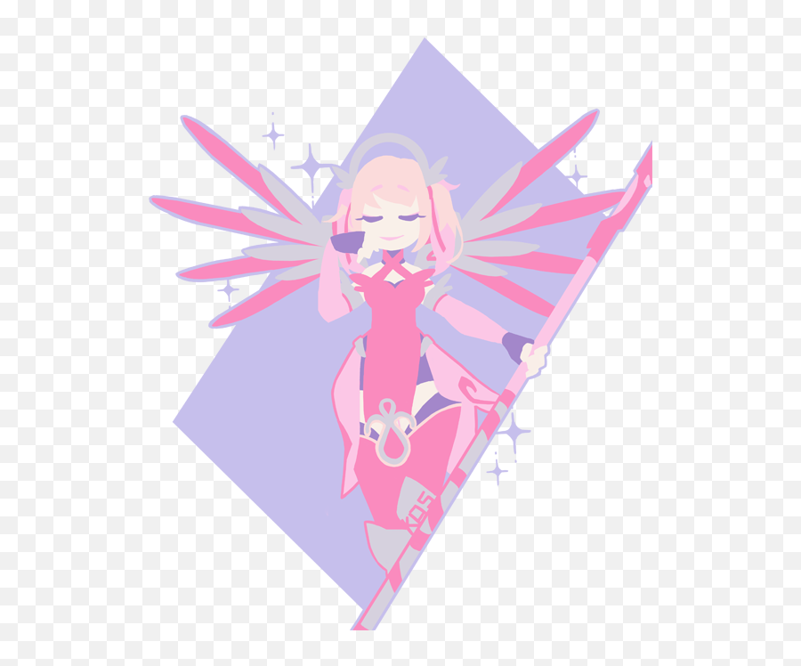 Pink Mercy Transparent Transparent Cartoon - Jingfm Overwatch Witch Mercy Transparent Emoji,Mercy Emoji