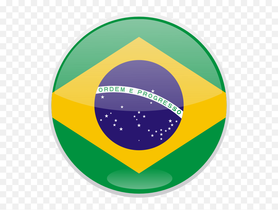 Flag Of Brazil Round Shaped Vector Image - Transparent Brazil Flag Circle Emoji,Finland Flag Emoji