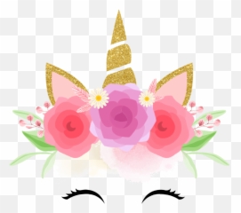 Unicorn Crown Golden Emoji Head Flower - Unicorn Head Transparent Background,Fantasy Emoji