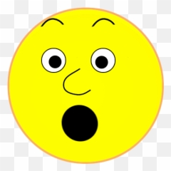Scared Face Smiley Clipart 2 Png - Shock With Black Background Emoji