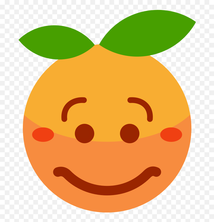 Clementine Orange Cartoon Emotions Emoticon Shame - Orange With A Face Drawing Emoji,Shame Emoji