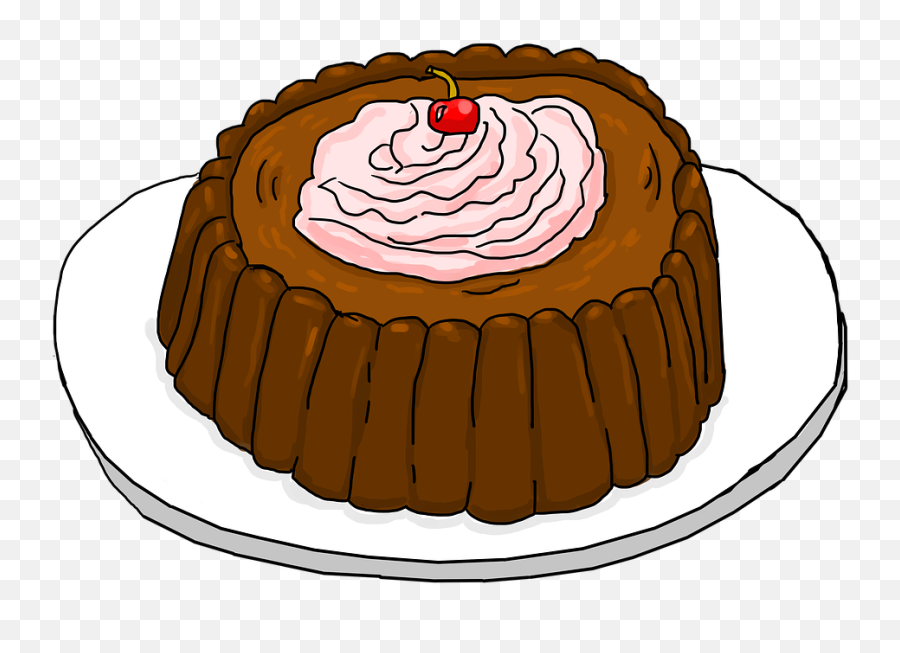 Chocolate Cake Cherry - Cake Emoji,Wedding Cake Emoji