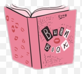Burnbook Kisses Meangirls Pink Book - Transparent Png Emoji