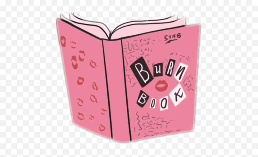 Burnbook Kisses Meangirls Pink Book - Transparent Burn Book Png Emoji,Mean Girls Emoji