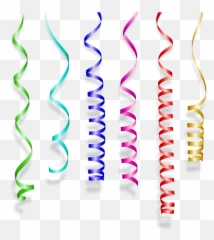 Streamers The Adoption Of Bal New Year - Years Eve Transparent Png Emoji