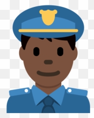 Police Officer Emoji With Dark Skin Tone Meaning And - Man Police Officer Emoji,Cop Emoji