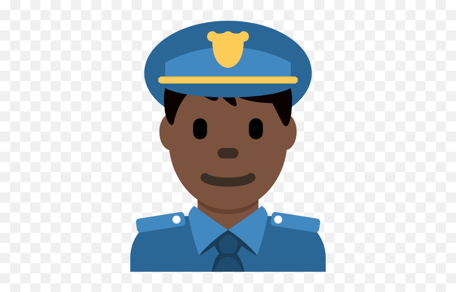 Police Officer Emoji With Dark Skin Tone Meaning And - Man Police Officer Emoji,Cop Emoji
