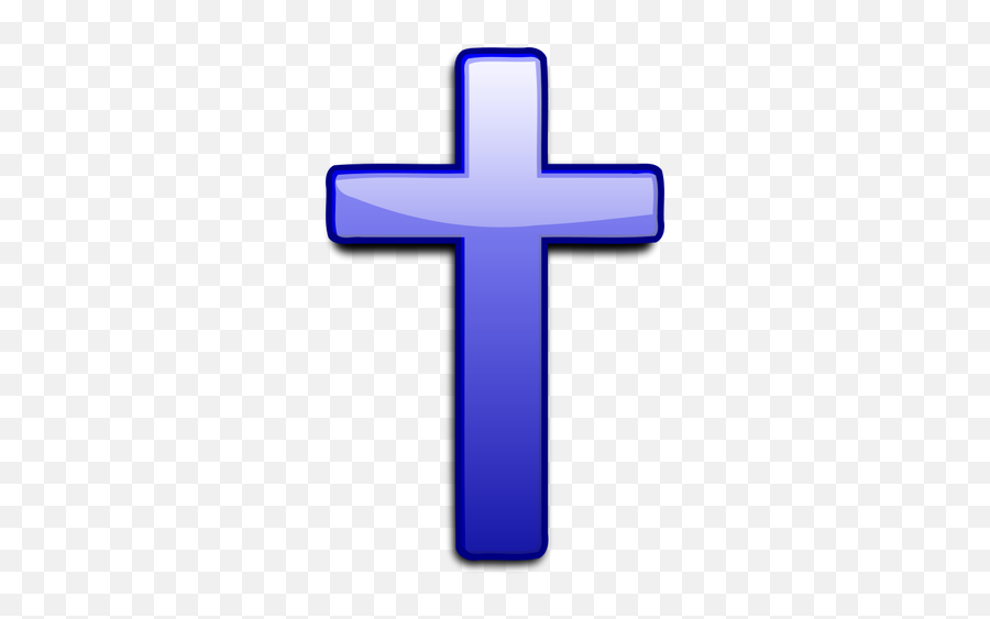 Vector Clip Art Of Cross - Blue Cross Emoji,Jesus Cross Emoji Symbol
