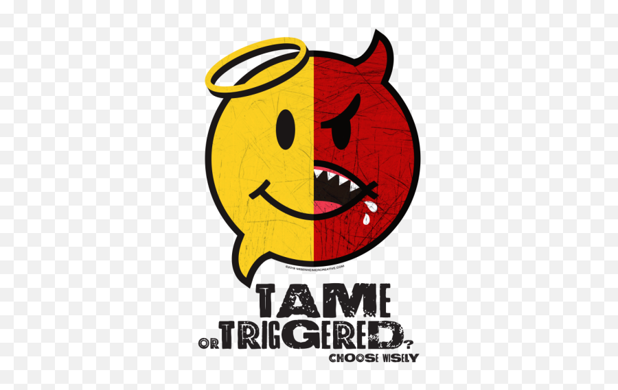 Tame Or Triggered - Smiley Emoji,Triggered Emoticon