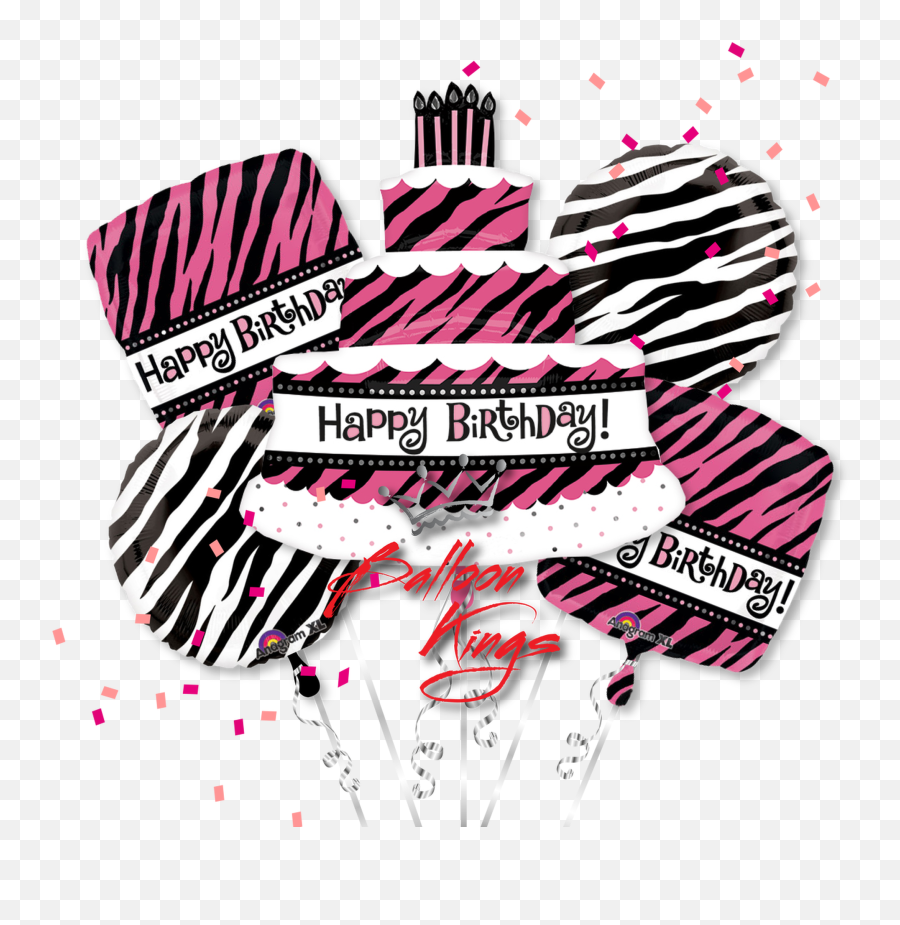 Happy Birthday Zebra Cake Bouquet Emoji,Happy Birthday Emoji Cake