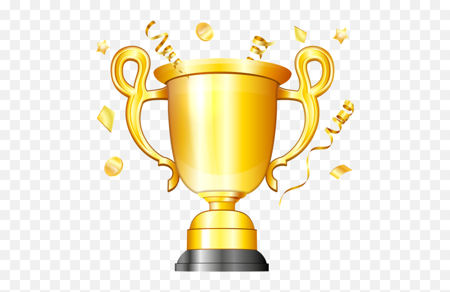 Clipart Volleyball Trophy Transparent - Golden Cup Png Emoji,Emoji Trophy Case