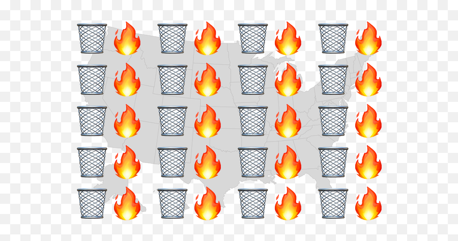 2016 - Candle Emoji,Dumpster Fire Emoji