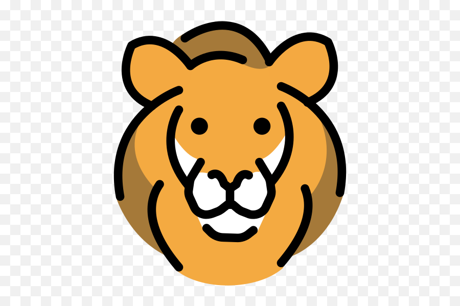 Openmoji - Clip Art Emoji,Lion Emoji