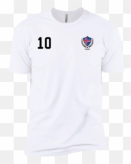 Iceland Soccer Jersey Style Tshirt Number 10 Front And Back Next Level Premium Short Sleeve T - Shirt Emblem Emoji,Soccer Emoji Shirt