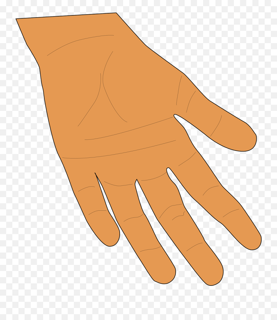 Hand Palm Fingers Human Skin - Hand Clipart Brown Emoji,Cross Fingers Emoji