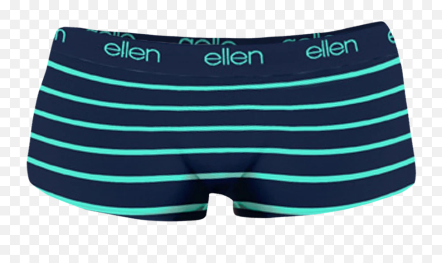 Ellen Show Womens Boyshorts Mint Stripe - Scotch Soda Striped Knit Sweater Emoji,Panties Emoji