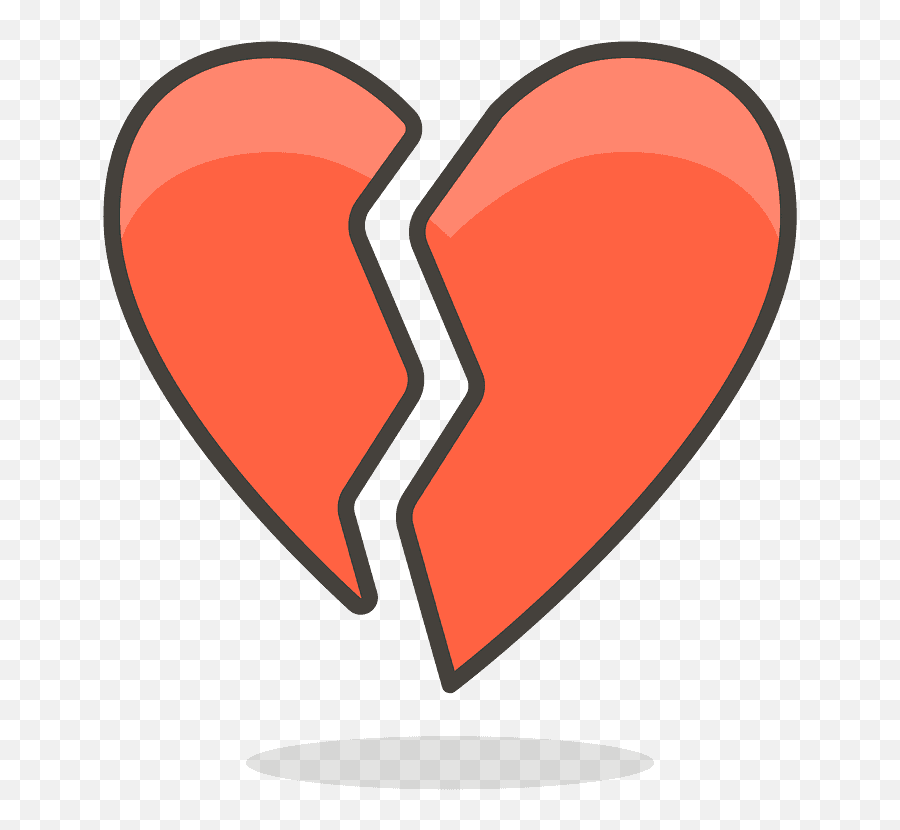 Broken Heart Emoji Clipart - Broken Heart,Emoji For Broken Heart