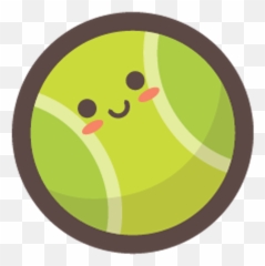 Tennis Ball Emoji Sticker - Happy,Tennis Emoji