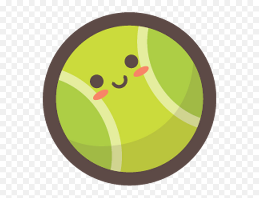 Tennis Ball Emoji Sticker - Happy,Tennis Emoji