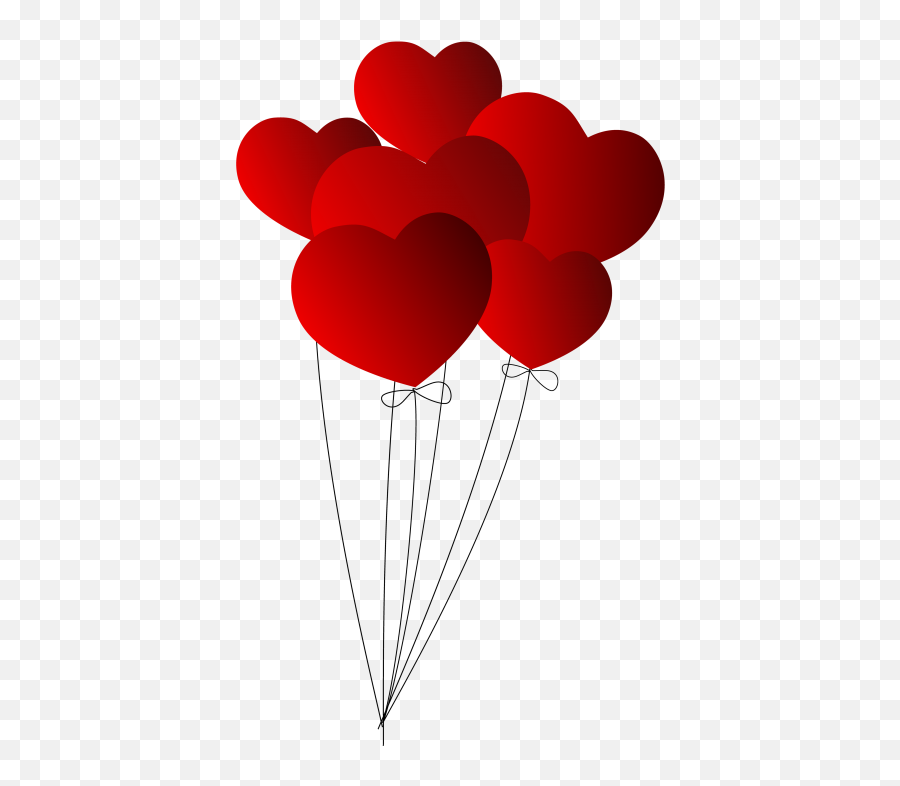 Heart Balloons Clip Art - Png Download Full Size Clipart Heart Shape Balloon Png Emoji,Red Balloon Emoji