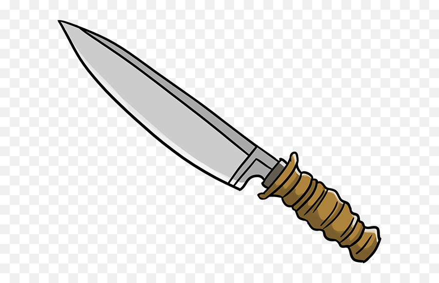 How To Draw A Knife - Bowie Knife Emoji,Knife Emoji Transparent