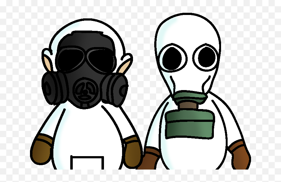 Masked Scientists - Gas Mask Cartoon Png Emoji,Gas Mask Emoji