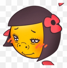 Gag Food Sticker - Happy Emoji