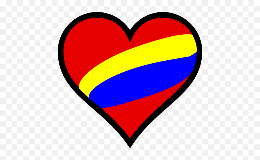 Vektor Menggambar Bergaris Hati Dalam Warna - Heart Clipart Png Transparent Background Emoji,Emoji De Corazon