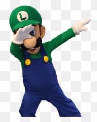 Dab Transparent Free - Luigi Emoji