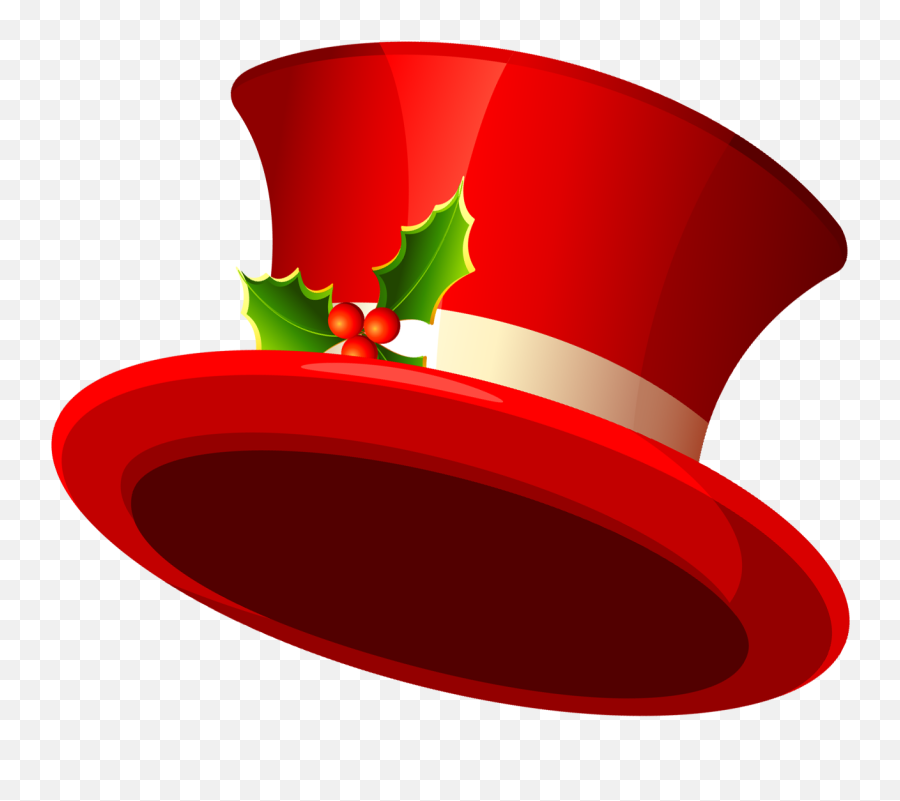 Gloves Clipart Top Hat Gloves Top Hat - Santa Claus Hat Transparent Background Christmas Hat Emoji,Tophat Emoji