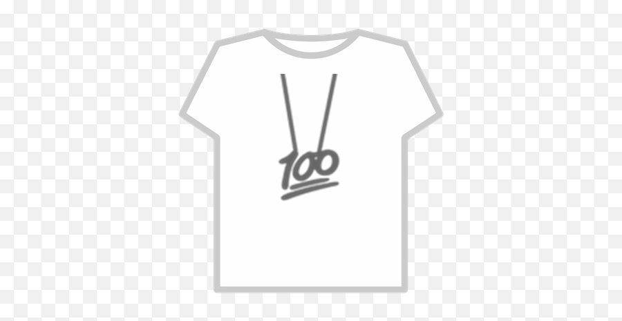 100 Emoji Gold Chain Dust Gray - T Shirt Roblox Aesthetic,100 Emoji Transparent