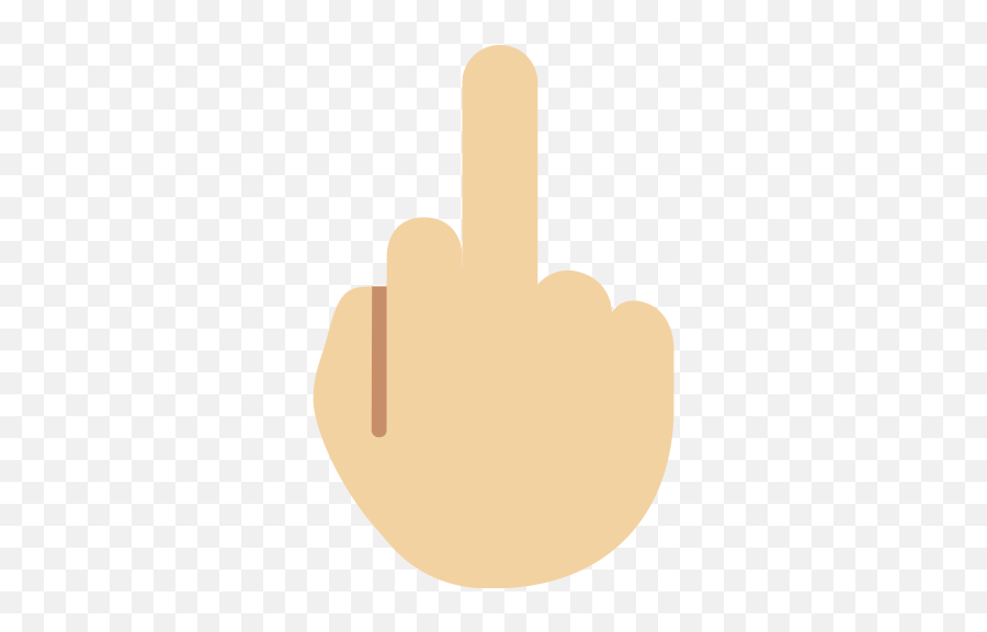 Emoji With Medium - Emoji Sacando El Dedo,Giving The Finger Emoji