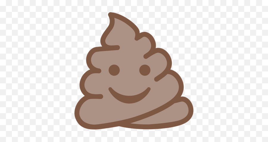 Cute Poop Face Graphic - Clip Art Emoji,Chair Emoji