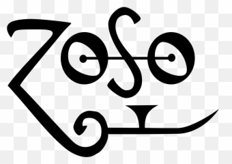Zoso Jimmy Page Saturn Sigil - Led Zeppelin Symbols Emoji,Dragon Emoji