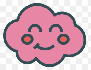 The Best Free Blush Icon Images - Smiling Cloud Transparent Background Emoji