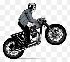 Drawing Motorcycle Cool Transparent - Background Emoji