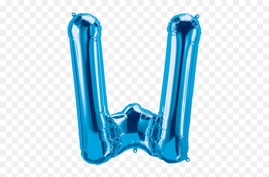 Blue Letter W Balloon - Blue Balloon Letter W Emoji,Blue Letters Emoji